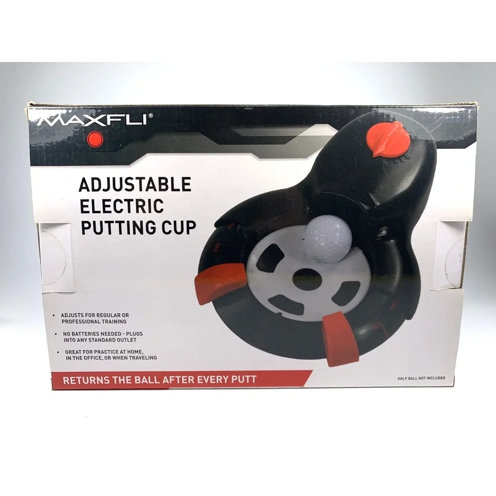 MAXFLI Electric Adjustable Golf Putting Cup w/ Automatic Ball Return New in Box